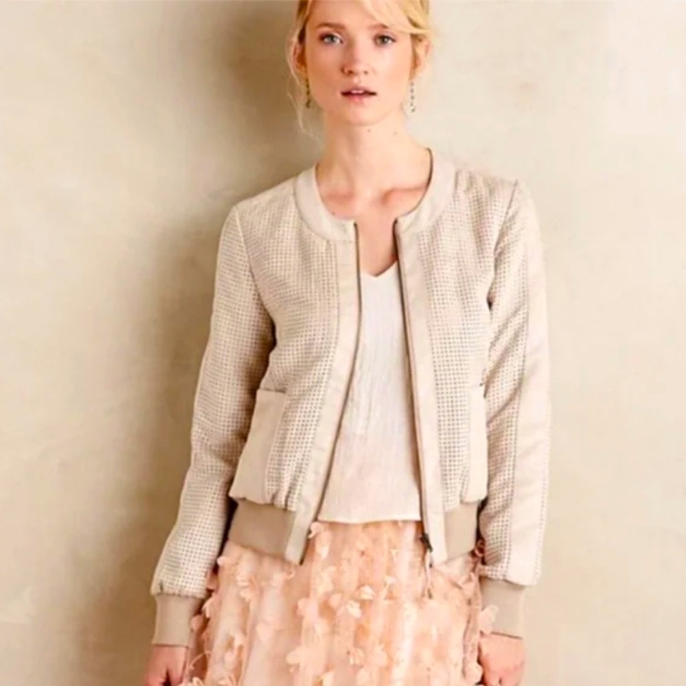 Faux Suede Beige Hei Hei Jacket - Size S